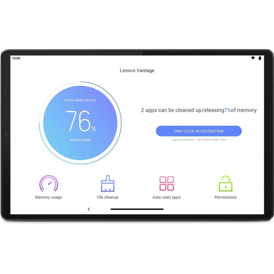 Lenovo Smart Tab M10 TB-X606FA Tablet - 10.3" WUXGA - Cortex A53 Octa-core (8 Core) 2.30 GHz Quad-core (4 Core) 1.60 GHz - 4 GB RAM - 128 GB Storage - Android 9.0 Pie - Platinum Gray