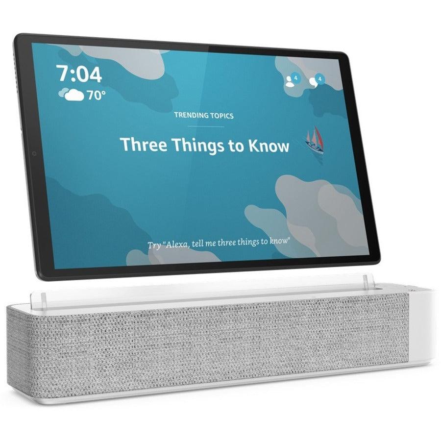Lenovo Smart Tab M10 TB-X606FA Tablet - 10.3" WUXGA - Cortex A53 Octa-core (8 Core) 2.30 GHz Quad-core (4 Core) 1.60 GHz - 4 GB RAM - 128 GB Storage - Android 9.0 Pie - Platinum Gray
