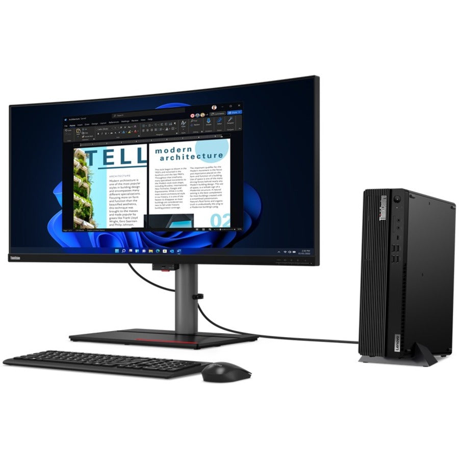 Lenovo ThinkCentre M80s Gen 3 11TG001UUS Desktop Computer - Intel Core i5 12th Gen i5-12500 - vPro Technology - 16 GB - 256 GB SSD - Small Form Factor - Black