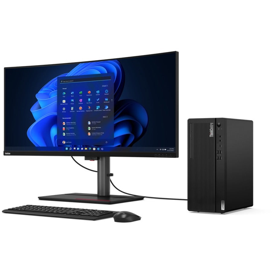 Lenovo ThinkCentre M80t Gen 3 11TE0013US Desktop Computer - Intel Core i5 12th Gen i5-12500 - vPro Technology - 16 GB - 256 GB SSD - Tower - Black