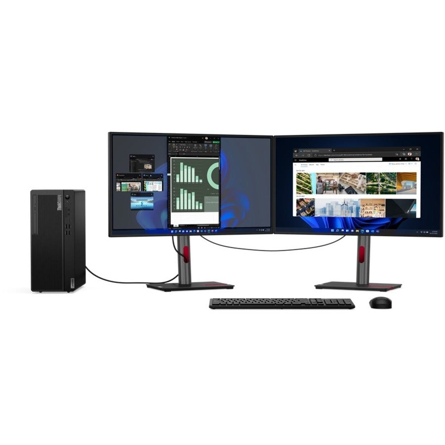 Lenovo ThinkCentre M80t Gen 3 11TE001DUS Desktop Computer - Intel Core i7 12th Gen i7-12700 - vPro Technology - 16 GB - 512 GB SSD - Tower - Black