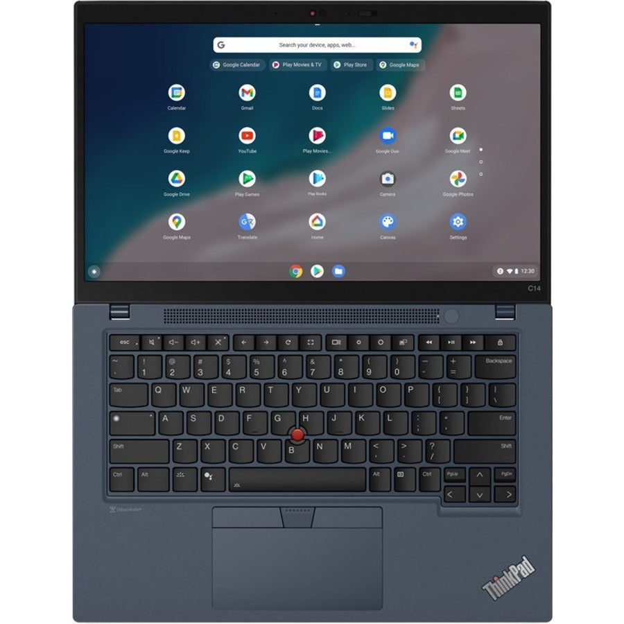 Lenovo ThinkPad C14 Gen 1 21C9000KUS 14 Touchscreen Chromebook - Full HD - Intel Core i7 12th Gen i7-1265U - vPro Technology - 16 GB - 256 GB SSD - English Keyboard - Abyss Blue"