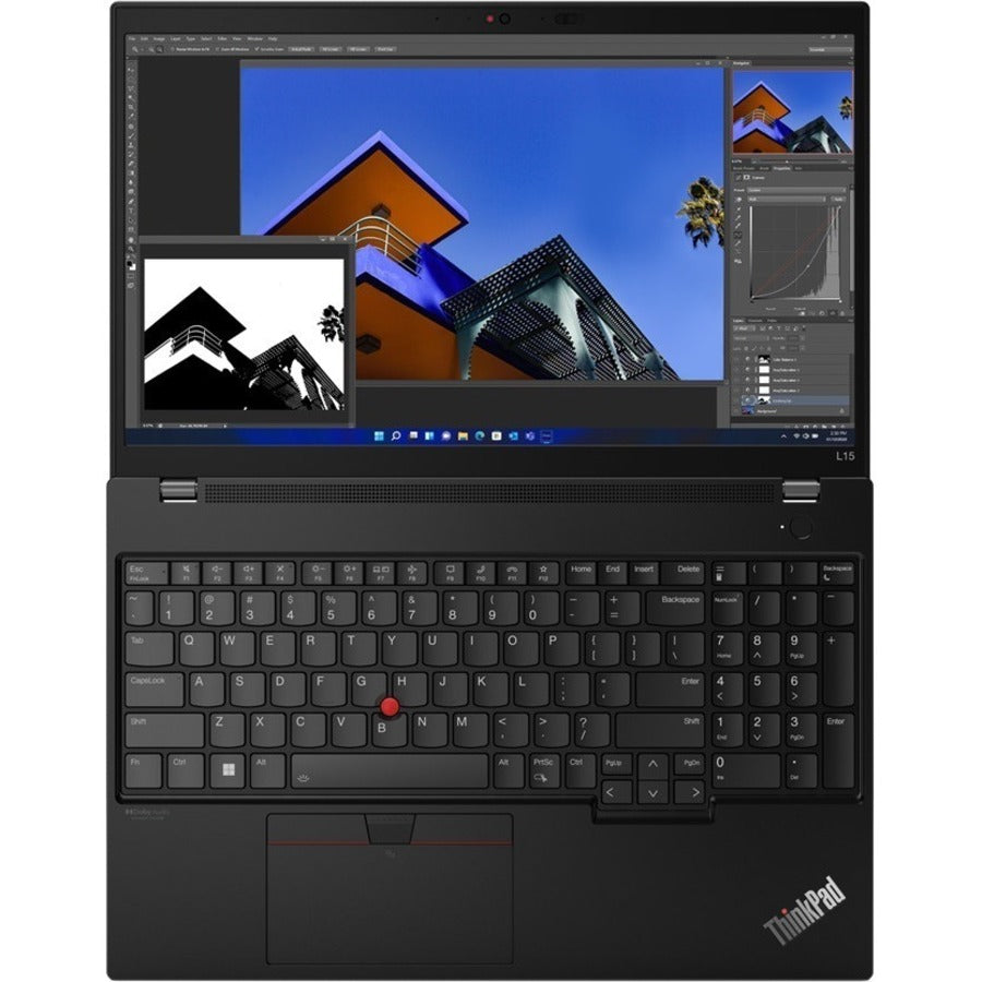 Lenovo ThinkPad L15 Gen 3 21C3004SUS 15.6 Notebook - Full HD - Intel Core i5 12th Gen i5-1245U - vPro Technology - 8 GB - 256 GB SSD - English Keyboard - Thunder Black"