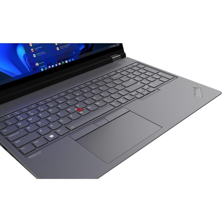 Lenovo ThinkPad P16 G1 21D7S0KS00 16" Mobile Workstation - WUXGA - 1920 x 1080 - Intel Core i9 12th Gen i9-12950HX Hexadeca-core (16 Core) 2.30 GHz - 64 GB Total RAM - 512 GB SSD - Storm Gray, Thunder Black