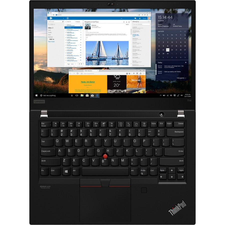 Lenovo ThinkPad T14 Gen 1 20S20001US 14 Touchscreen Notebook - Full HD - Intel Core i5 10th Gen i5-10310U - 16 GB - 512 GB SSD - English (US) Keyboard - Black"