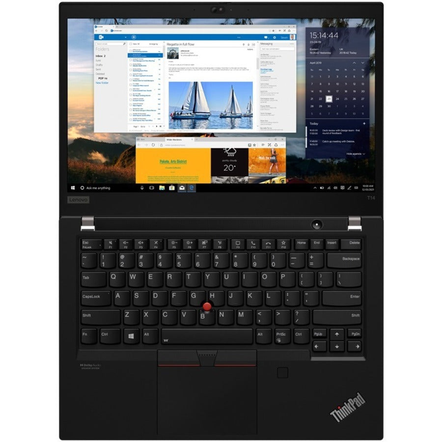 Lenovo ThinkPad T14 Gen 2 20W0014UUS 14 Touchscreen Notebook - Full HD - Intel Core i5 11th Gen i5-1145G7 - vPro Technology - 16 GB - 512 GB SSD - English Keyboard - Black"
