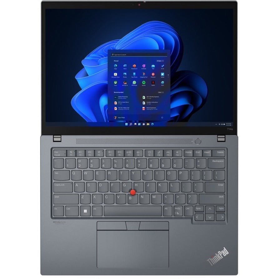 Lenovo ThinkPad T14s Gen 3 21BR00FSUS 14" Notebook - WUXGA - 1920 x 1200 - Intel Core i7 12th Gen i7-1260P Dodeca-core (12 Core) - 16 GB Total RAM - 16 GB On-board Memory - 512 GB SSD - Storm Gray