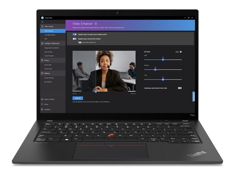 Lenovo ThinkPad T14s Gen 4 21F8 - 180-degree hinge design - AMD Ryzen 7 Pro - 7840U / up to 5.1 GHz - Win 11 Pro - Radeon 780M 21F80053US