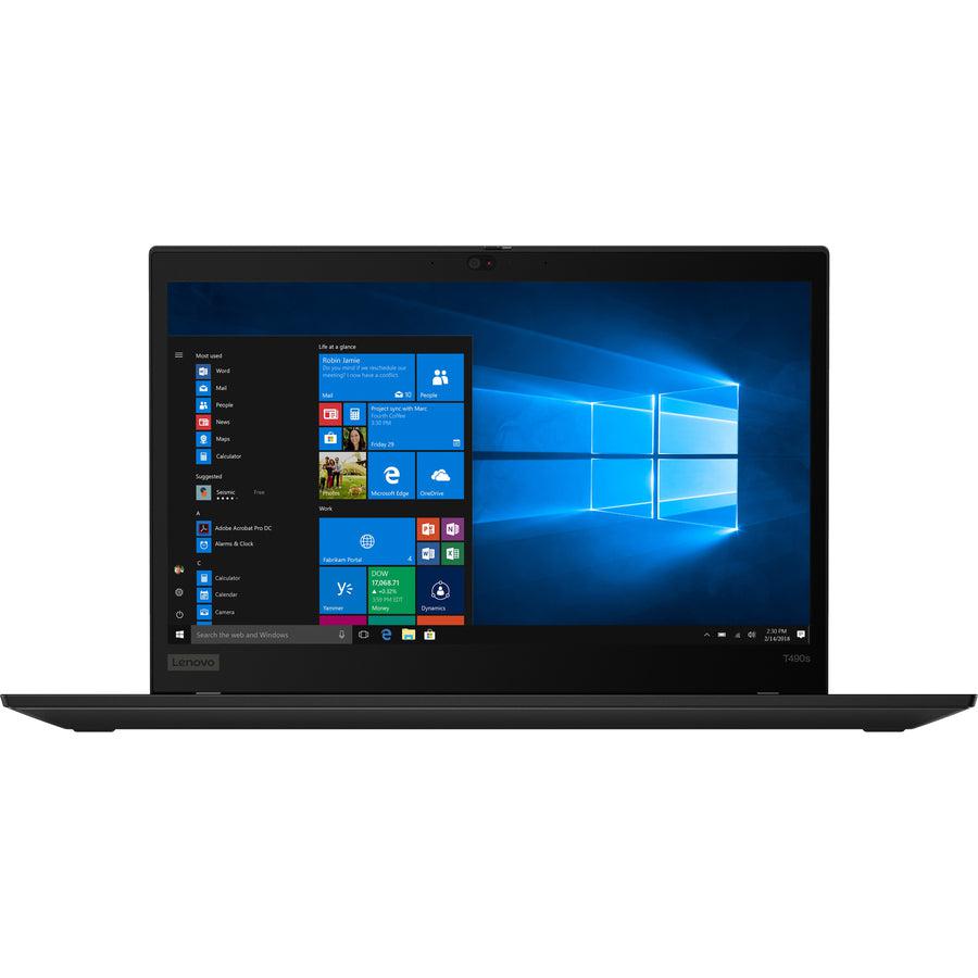 Lenovo ThinkPad T490s 20NX002XUS 14" Notebook - 1920 x 1080 - Intel Core i7 8th Gen i7-8665U Quad-core (4 Core) 1.90 GHz - 8 GB Total RAM - 256 GB SSD - Black