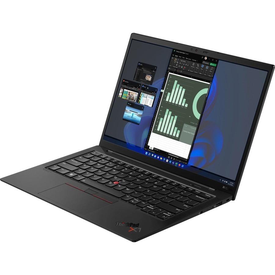 Lenovo ThinkPad X1 Carbon Gen 10 21CB000AUS 14" Notebook - WUXGA - 1920 x 1200 - Intel Core i5 i5-1240P Dodeca-core (12 Core) - 16 GB Total RAM - 256 GB SSD - Black Paint
