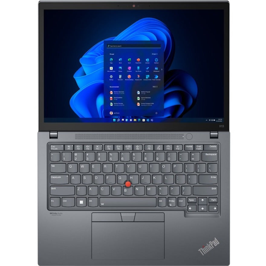Lenovo ThinkPad X13 Gen 3 21BN00AFUS 13.3 Touchscreen Notebook - WUXGA - Intel Core i5 12th Gen i5-1250P - vPro Technology - 16 GB - 512 GB SSD - English Keyboard - Storm Gray"