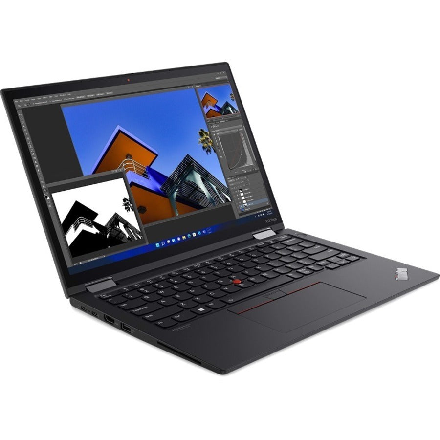 Lenovo ThinkPad X13 Yoga Gen 3 21AW002PUS 13.3 Touchscreen Convertible 2 in 1 Notebook - WUXGA - Intel Core i5 12th Gen i5-1245U - vPro Technology - 16 GB - 512 GB SSD - English Keyboard - Thunder Black"