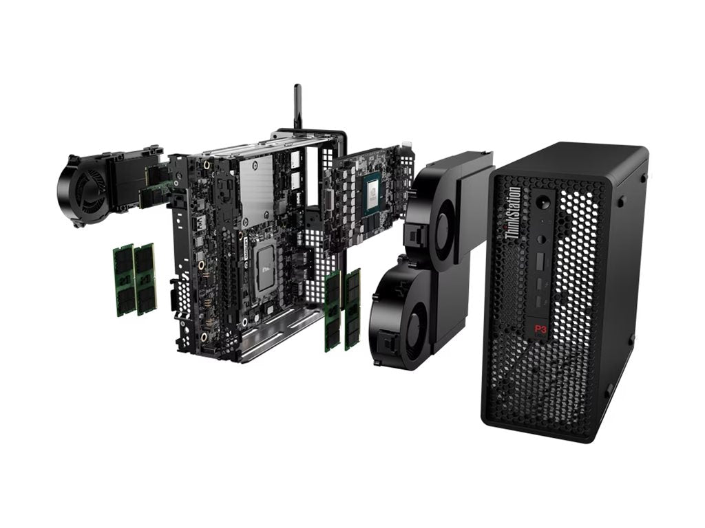 Lenovo ThinkStation P3 Ultra 30HA - MT 1 x Core i7 13700T / up to 4.9 GHz - vPro Enterprise - RAM 16 GB - SSD 512 GB - TCG Opal 30HA0026US
