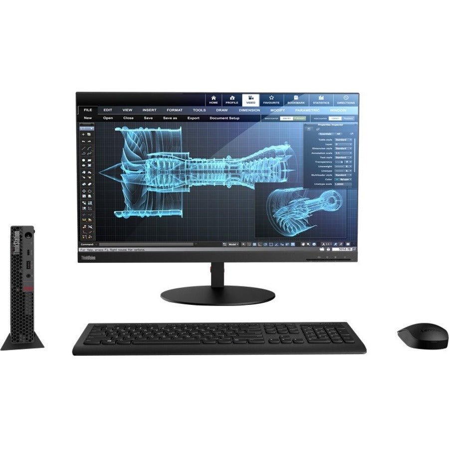 Lenovo ThinkStation P350 30EF001LUS Workstation - 1 x Intel Core i7 11th Gen i7-11700T - 16 GB - 512 GB SSD - Tiny - Raven Black