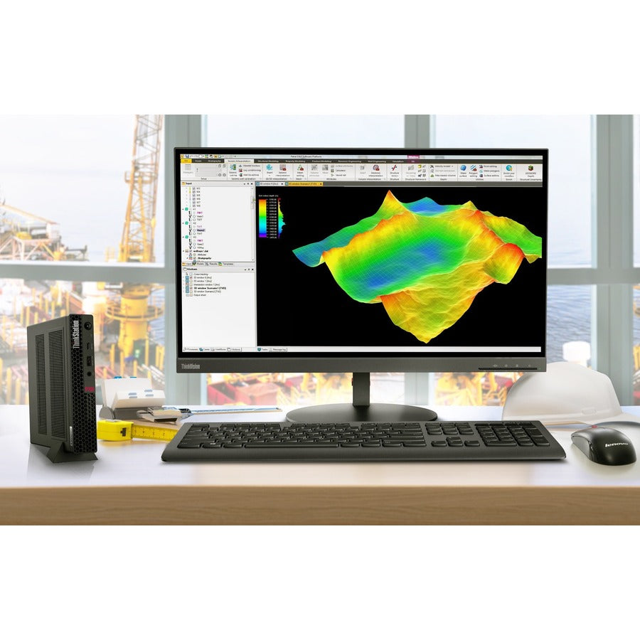 Lenovo ThinkStation P350 30EF0051US Workstation - 1 x Intel Core i7 11th Gen i7-11700T - 16 GB - 512 GB SSD - Tiny - Black