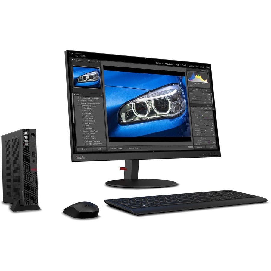 Lenovo ThinkStation P350 30EF0051US Workstation - 1 x Intel Core i7 11th Gen i7-11700T - 16 GB - 512 GB SSD - Tiny - Black
