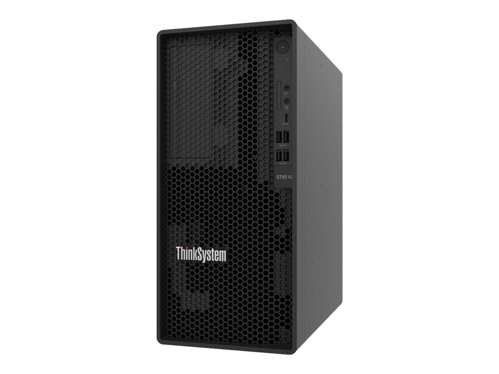 Lenovo ThinkSystem ST50 V2 7D8J - Server - tower - 5U - 1-way - 1 x Xeon E-2356G / up to 5 GHz - RAM 16 GB - no HDD -