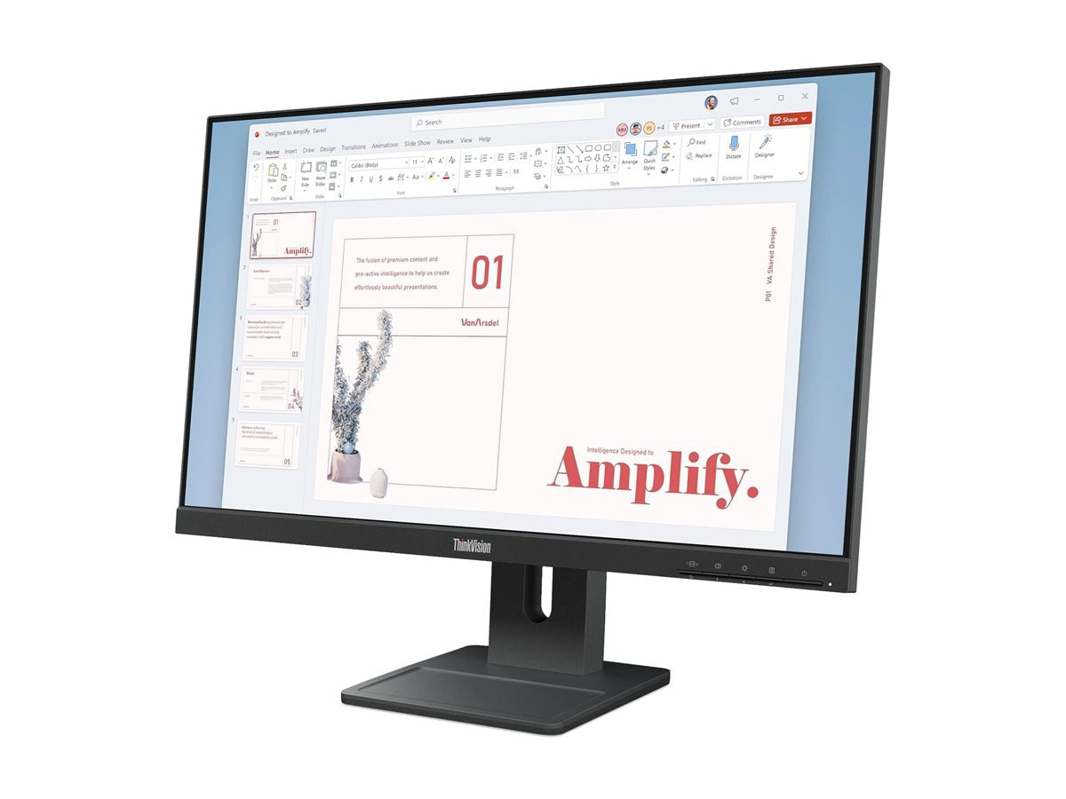 Lenovo ThinkVision E24-40 23.8" FHD Monitor 99% sRGB for Professionals