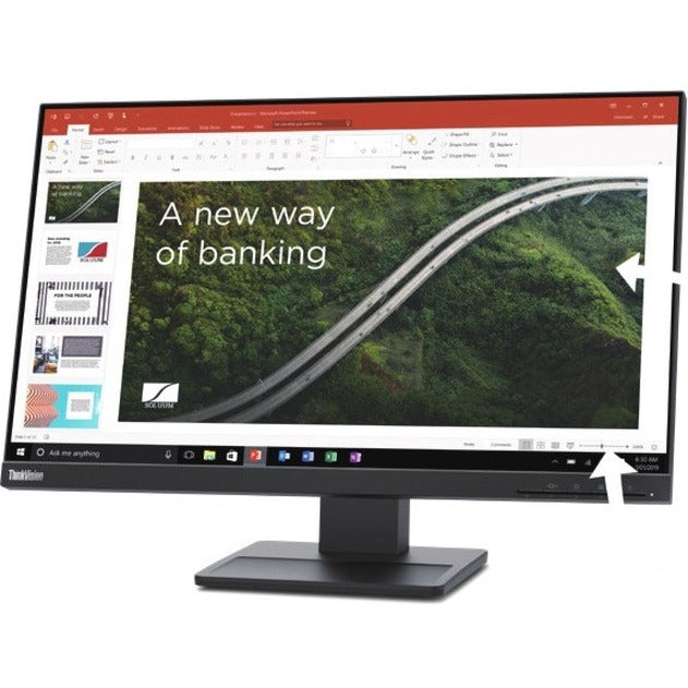 Lenovo ThinkVision E24q-20 24 Class WQHD LCD Monitor - 16:9 - Raven Black" 62CFGAR1US