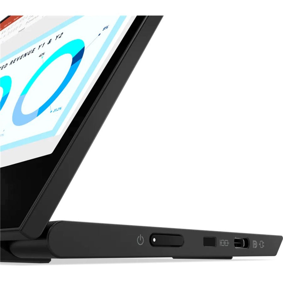 Lenovo ThinkVision M14d 14 Class LCD Monitor - 16:10 - Raven Black" 63AAUAR6US