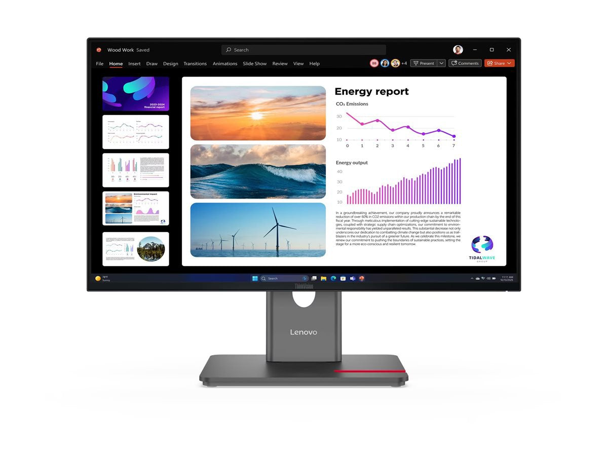 Lenovo ThinkVision P24Q-40 23.8" WQHD Monitor HDR 120Hz for Professionals