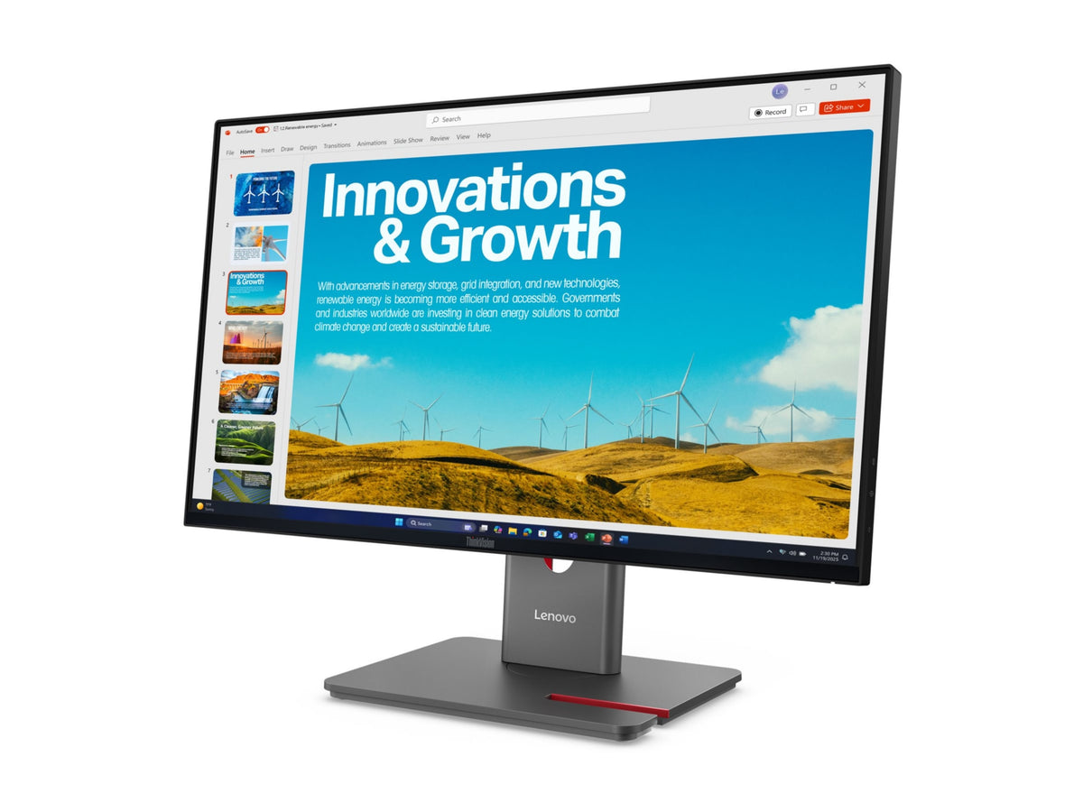 Lenovo ThinkVision P24QD-40 23.8" QHD Monitor HDR10 for Professionals