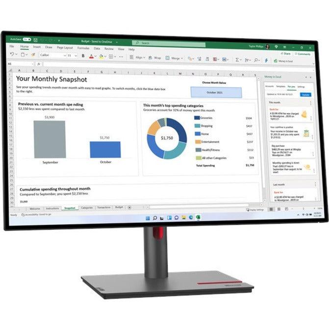 Lenovo ThinkVision P27h-30 27" WQHD WLED LCD Monitor - 16:9
