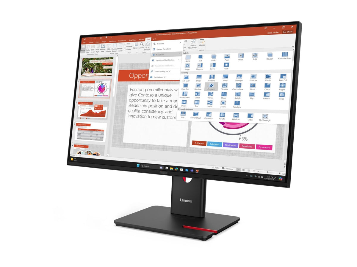 Lenovo ThinkVision T27-40 27" Full HD Monitor 6ms for Professionals