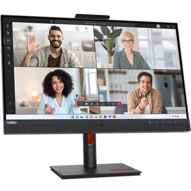 Lenovo ThinkVision T27hv-30 27" Webcam WQHD LCD Monitor - 16:9 - Raven Black