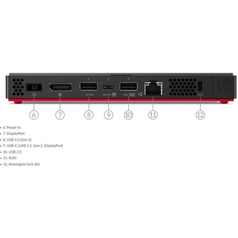 Lenovo Thinkcentre M75N Ddr4-Sdram 3300U Mini Pc Amd Ryzen™ 3 Pro 8 Gb 128 Gb Ssd Windows 10 Iot Enterprise Black, Grey, Red