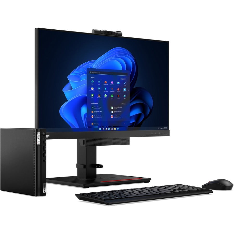 Lenovo Thinkcentre M80Q Gen 3 11U10046Us Desktop Computer - Intel Core I7 12Th Gen I7-12700T Dodeca-Core (12 Core) 1.40 Ghz - 16 Gb Ram Ddr5 Sdram - 256 Gb M.2 Pci Express Nvme 4.0 X4 Ssd - Tiny - Black