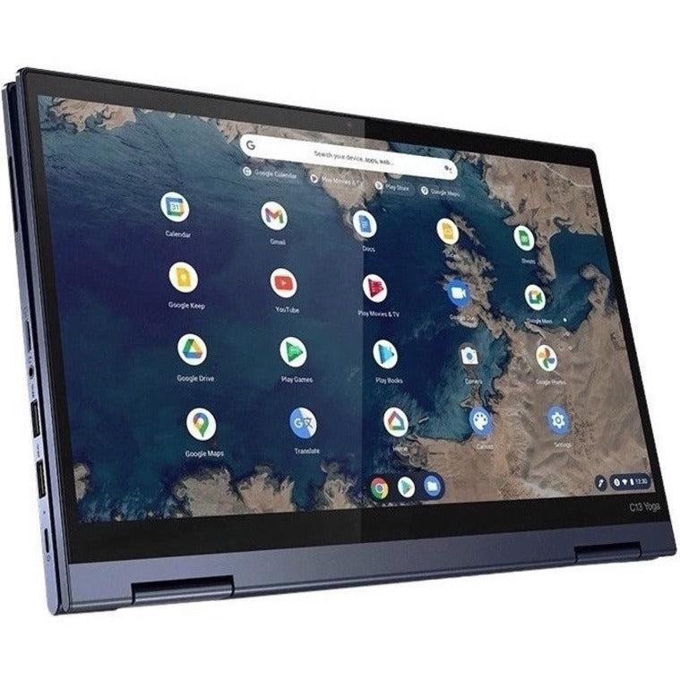 Lenovo Thinkpad C13 Yoga Chromebook 33.8 Cm (13.3") Touchscreen Full Hd Amd Ryzen™ 5 8 Gb Ddr4-Sdram 128 Gb Ssd Wi-Fi 5 (802.11Ac) Chrome Os Blue