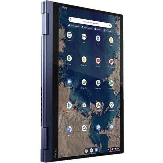 Lenovo Thinkpad C13 Yoga Chromebook 33.8 Cm (13.3") Touchscreen Full Hd Amd Ryzen™ 5 8 Gb Ddr4-Sdram 256 Gb Ssd Wi-Fi 5 (802.11Ac) Chrome Os Blue 20Ux001Rus