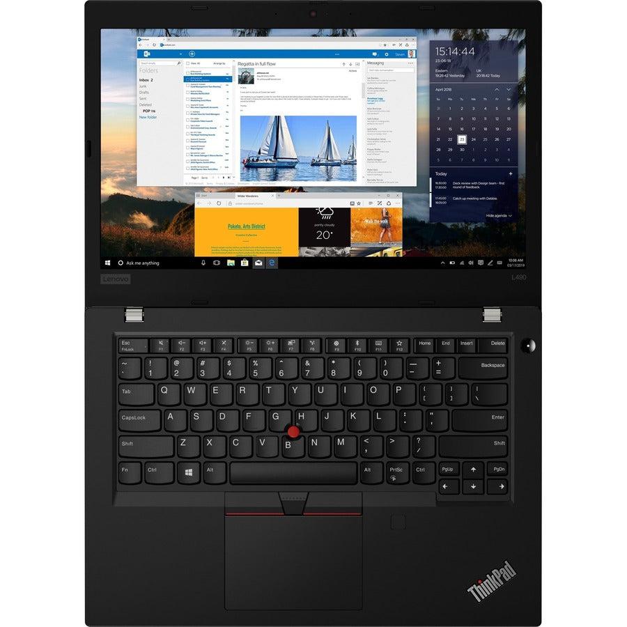 Lenovo Thinkpad L490 Notebook 35.6 Cm (14") Full Hd Intel® Core™ I7 8 Gb Ddr4-Sdram 256 Gb Ssd Wi-Fi 5 (802.11Ac) Windows 10 Pro Black