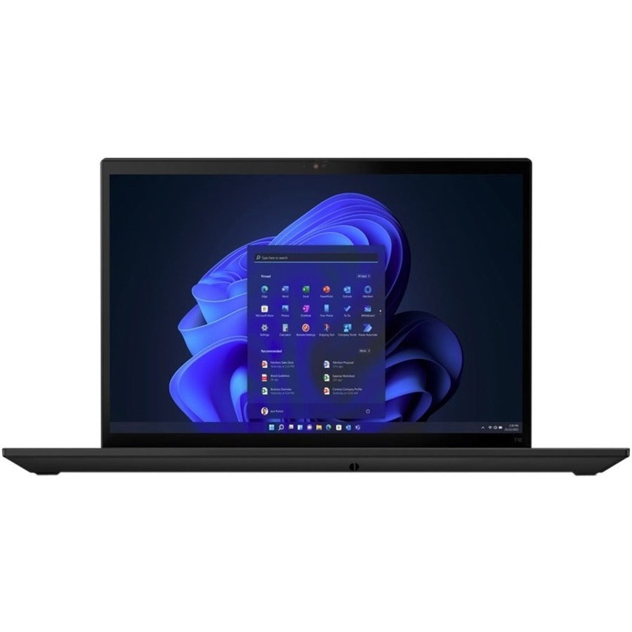 Lenovo Thinkpad T16 Gen 1 21Bv000Nus 16" Notebook - Wuxga - 1920 X 1200 - Intel Core I5 12Th Gen I5-1240P Dodeca-Core (12 Core) - 16 Gb Total Ram - 16 Gb On-Board Memory - 256 Gb Ssd - Thunder Black