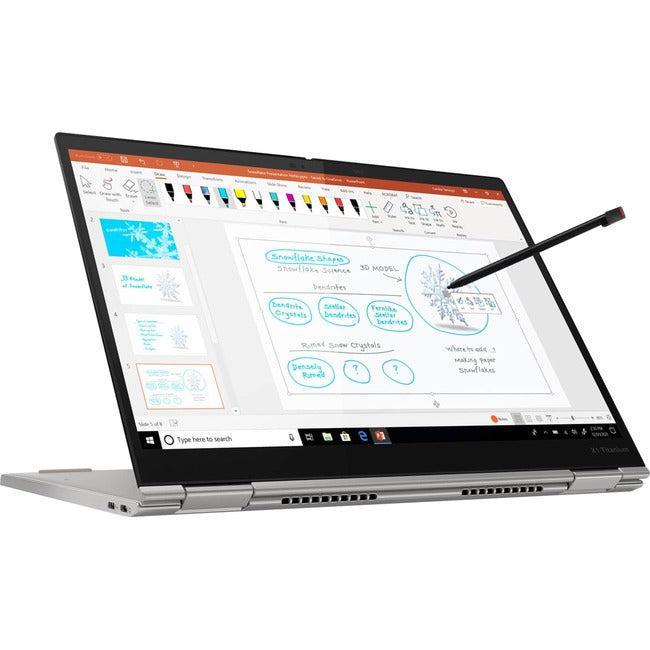 Lenovo Thinkpad X1 Titanium Yoga Gen 1 20Qa00A2Us 13.5" Touchscreen Convertible 2 In 1 Notebook - Qhd - 2256 X 1504 - Intel Core I7 11Th Gen I7-1180G7 Quad-Core (4 Core) 2.20 Ghz - Intel Evo Platform - 16 Gb Total Ram - 16 Gb On-Board Memory - 512 Gb Ssd