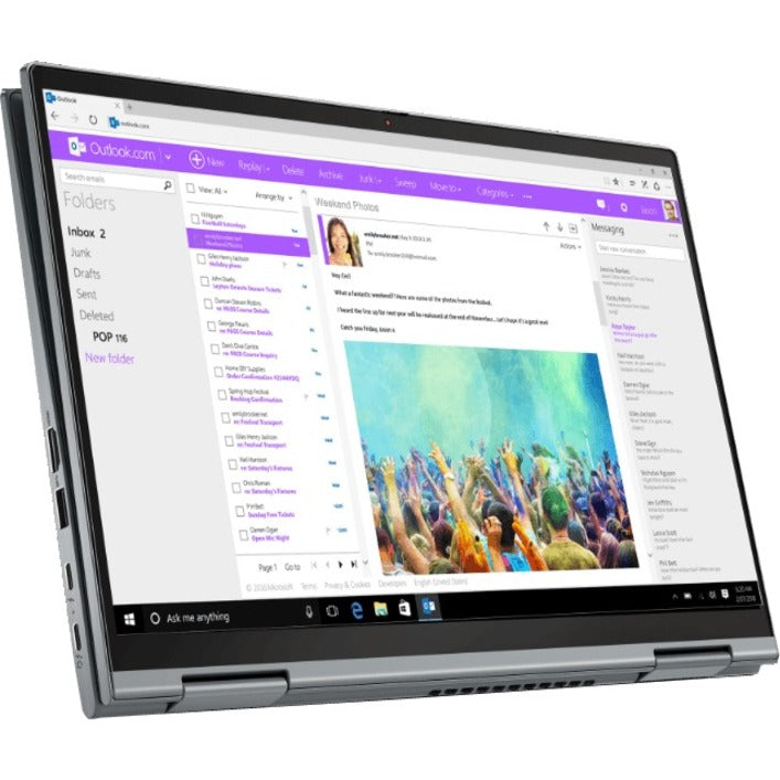Lenovo ThinkPad X1 Yoga Gen 6 20XY002QUS 14 Touchscreen 2 in 1 Notebook - WUXGA - 1920 x 1200 - Intel EVO Core i5 i5-1135G7 Quad-core (4 Core) 2.40 GHz - 16 GB RAM - 256 GB SSD - Storm Gray"