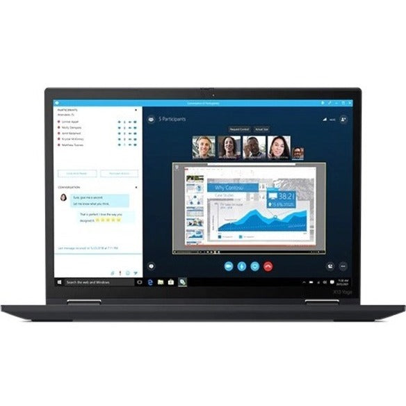 Lenovo Thinkpad X13 Yoga Hybrid (2-In-1) 33.8 Cm (13.3") Touchscreen Wqxga Intel® Core™ I7 16 Gb Lpddr4X-Sdram 512 Gb Ssd Wi-Fi 6 (802.11Ax) Windows 10 Pro Black 20W80035Us