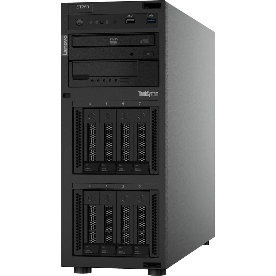 Lenovo Thinksystem St250 7Y45A063Na 4U Tower Server - 1 X Intel Xeon E-2236 3.40 Ghz - 16 Gb Ram - Serial Ata/600 Controller