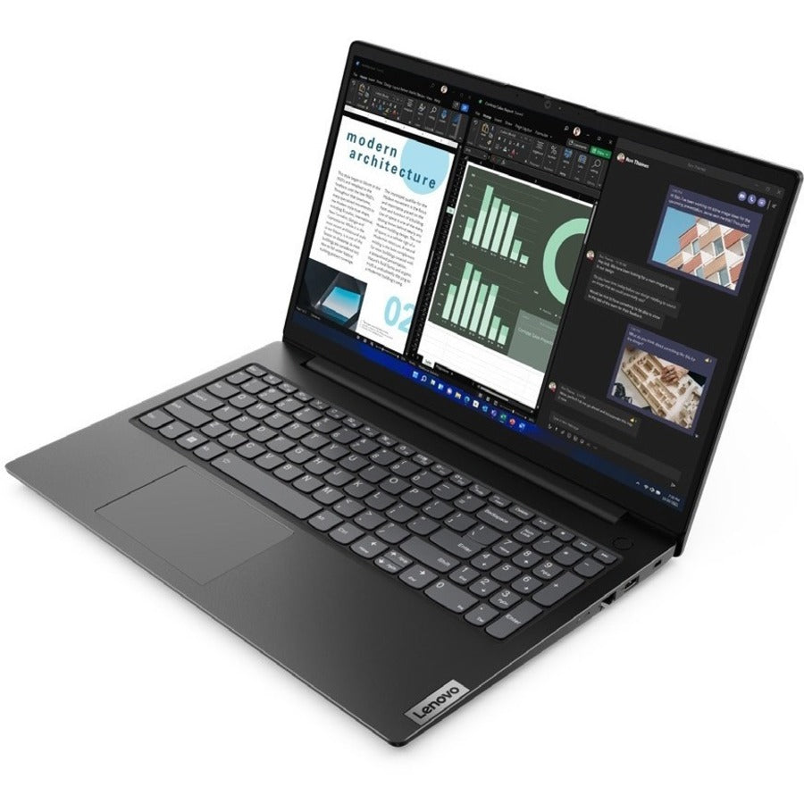 Lenovo V15 G3 Iap 82Tt005Gus 15.6" Notebook - Full Hd - 1920 X 1080 - Intel Core I5 12Th Gen I5-1235U Deca-Core (10 Core) 1.30 Ghz - 8 Gb Total Ram - 256 Gb Ssd - Business Black
