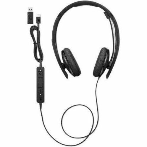 Lenovo Wired VoIP Headset (Teams) - Stereo - USB Type C - Wired - 2.2 Kilo Ohm - 20 Hz -