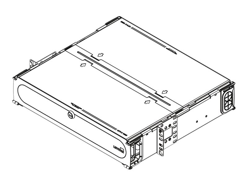 Leviton Opt-X 1000i Rack-Mount Enclosure - Fiber-optic splice tray holder - black powder coat - 2U - 19",Leviton Opt-X