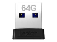 Lexar JumpDrive s47 - USB flash drive - 64 GB - USB 3.1 - black LJDS47-64GABBKNA