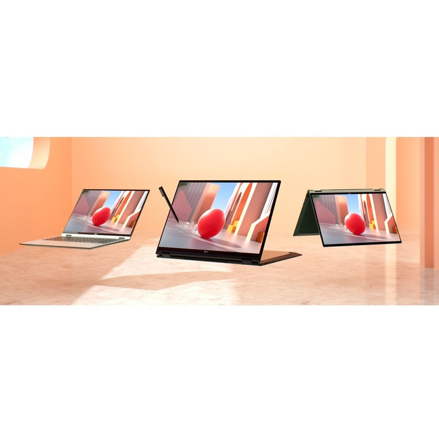 Lg 16T90P-K.Apb7U1 Notebook Hybrid (2-In-1) 40.6 Cm (16") Touchscreen Wqxga Intel® Core™ I7 16 Gb Lpddr4X-Sdram 1000 Gb Ssd Wi-Fi 6 (802.11Ax) Windows 10 Pro Black