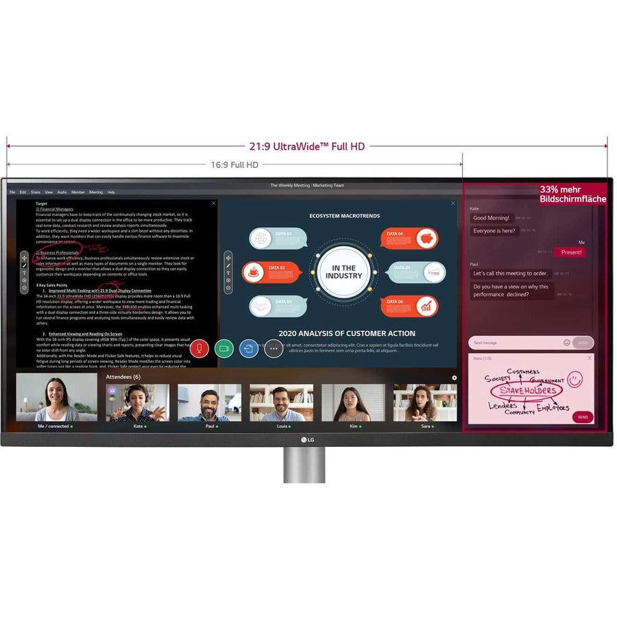 Lg 29Bn650-B Computer Monitor 73.7 Cm (29") 2560 X 1080 Pixels Ultrawide Full Hd Black