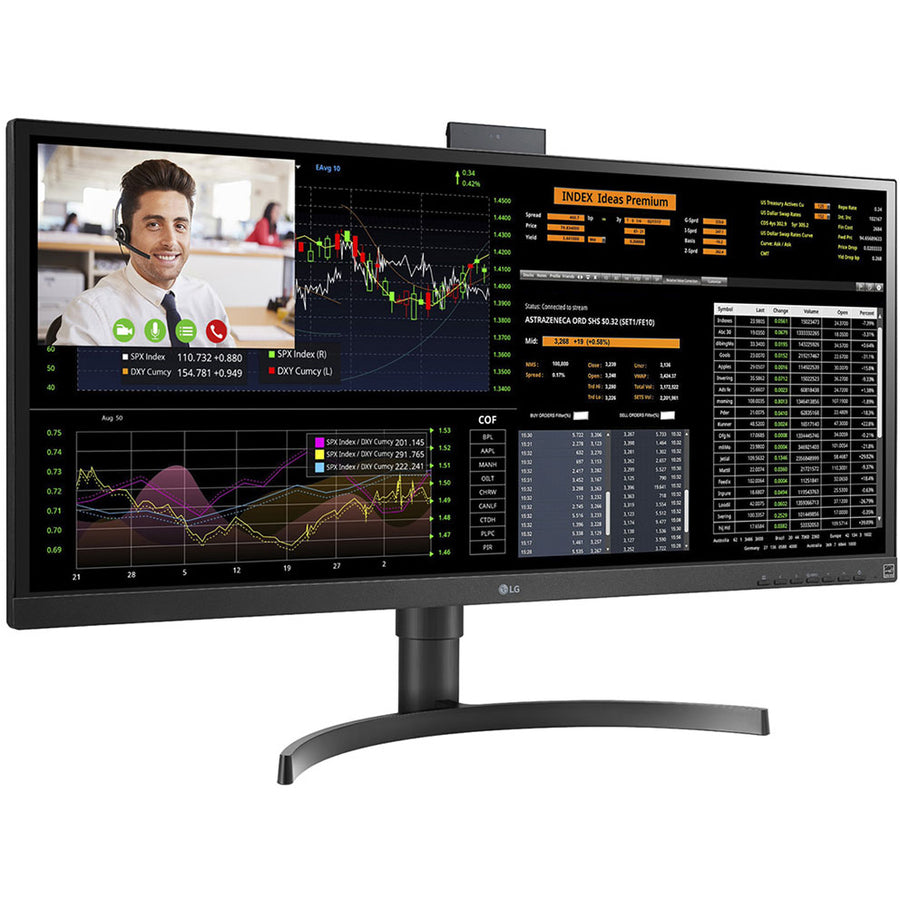 Lg 34Cn650N-6A All-In-One Pc/Workstation 86.4 Cm (34") 2560 X 1080 Pixels Intel® Celeron® 4 Gb Ddr4-Sdram 16 Gb Emmc All-In-One Thin Client Wi-Fi 5 (802.11Ac) Black