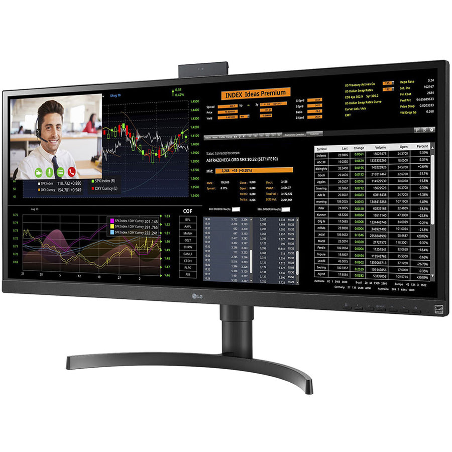 Lg 34Cn650N-6A All-In-One Pc/Workstation 86.4 Cm (34") 2560 X 1080 Pixels Intel® Celeron® 4 Gb Ddr4-Sdram 16 Gb Emmc All-In-One Thin Client Wi-Fi 5 (802.11Ac) Black