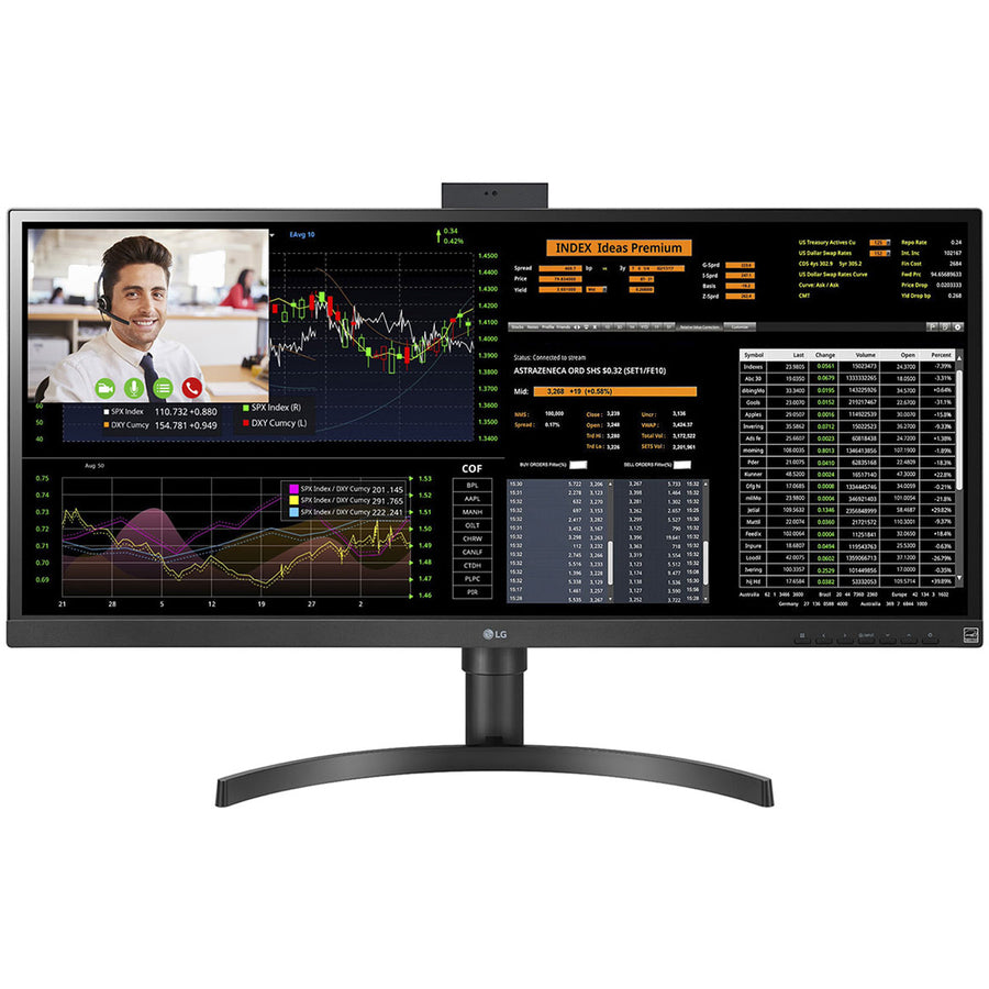 Lg 34Cn650N-6A All-In-One Pc/Workstation 86.4 Cm (34") 2560 X 1080 Pixels Intel® Celeron® 4 Gb Ddr4-Sdram 16 Gb Emmc All-In-One Thin Client Wi-Fi 5 (802.11Ac) Black