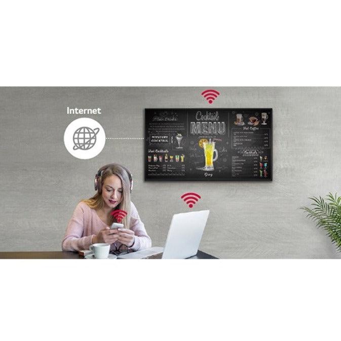 Lg 55Ul3J-E Signage Display Digital Signage Flat Panel 139.7 Cm (55") Ips 400 Cd/M² 4K Ultra Hd Blue Built-In Processor Web Os 16/7
