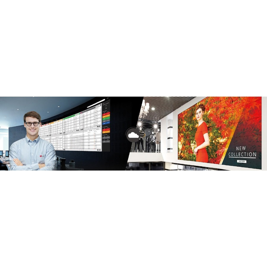 Lg 55Vm5J-H Signage Display Digital Signage Flat Panel 139.7 Cm (55") 500 Cd/M² Full Hd Black Web Os 24/7